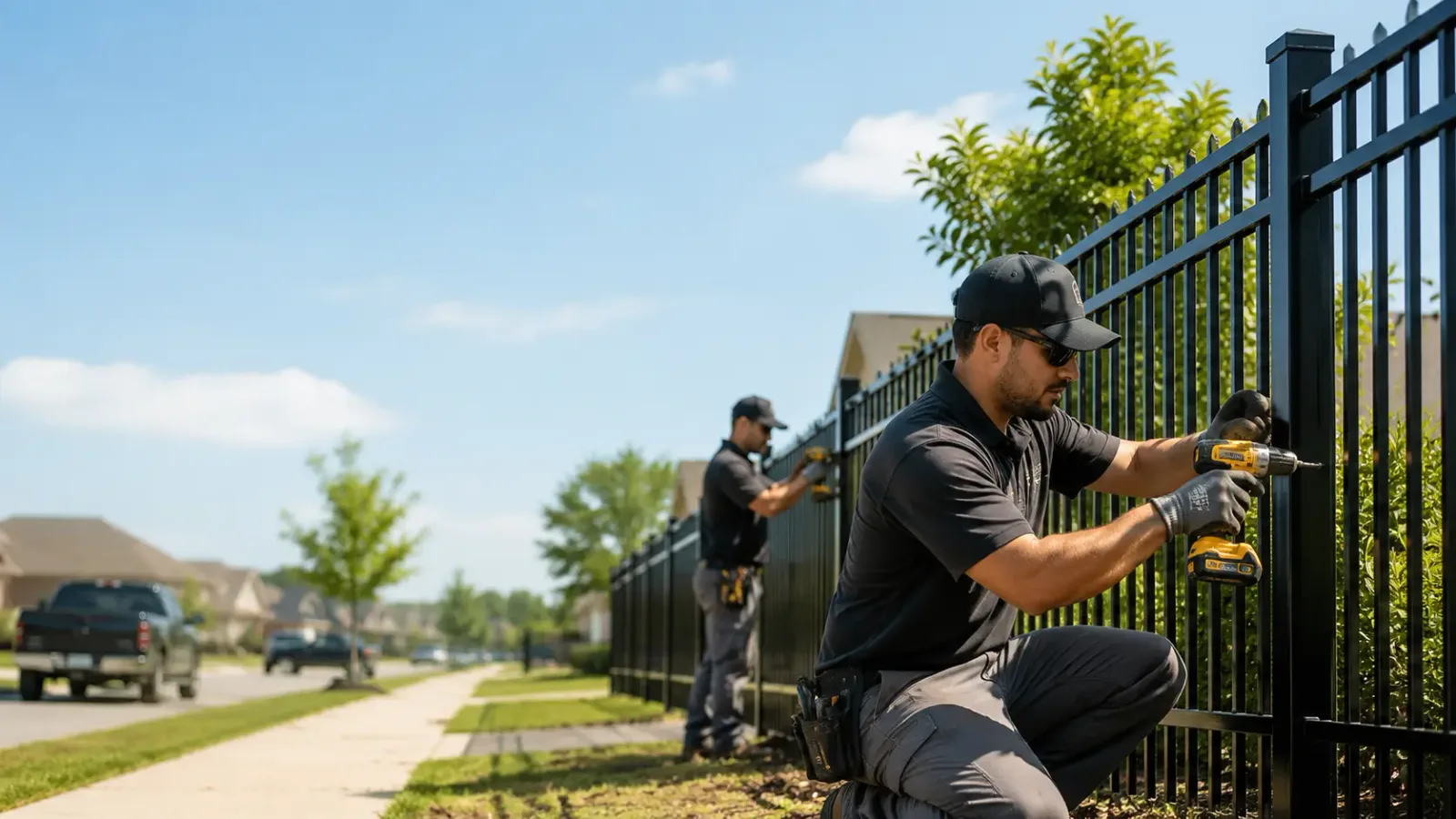 Metal Fence Installation in Lost Nation, IA